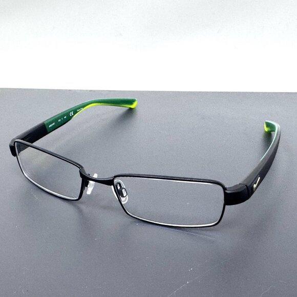 Nike Eyeglasses NIKE 8167 012 Frames 51-17-140 Black/Green - Picture 1 of 12